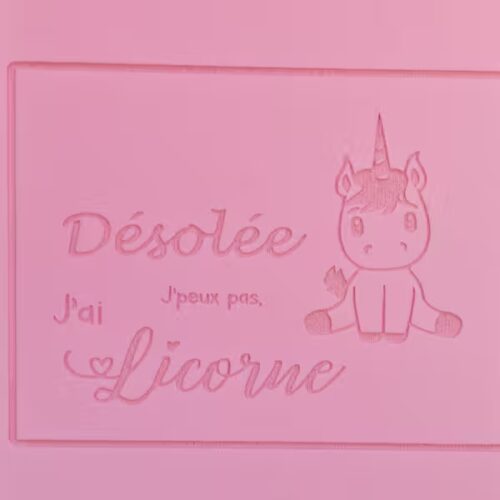 Désolée j'peux pas j'ai licorne